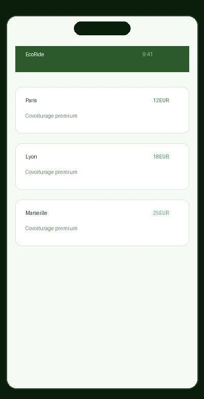 Apercu du projet EcoRide